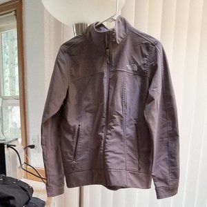 EUC NorthFace Jacket Warm Grey w/Pattern LARGE